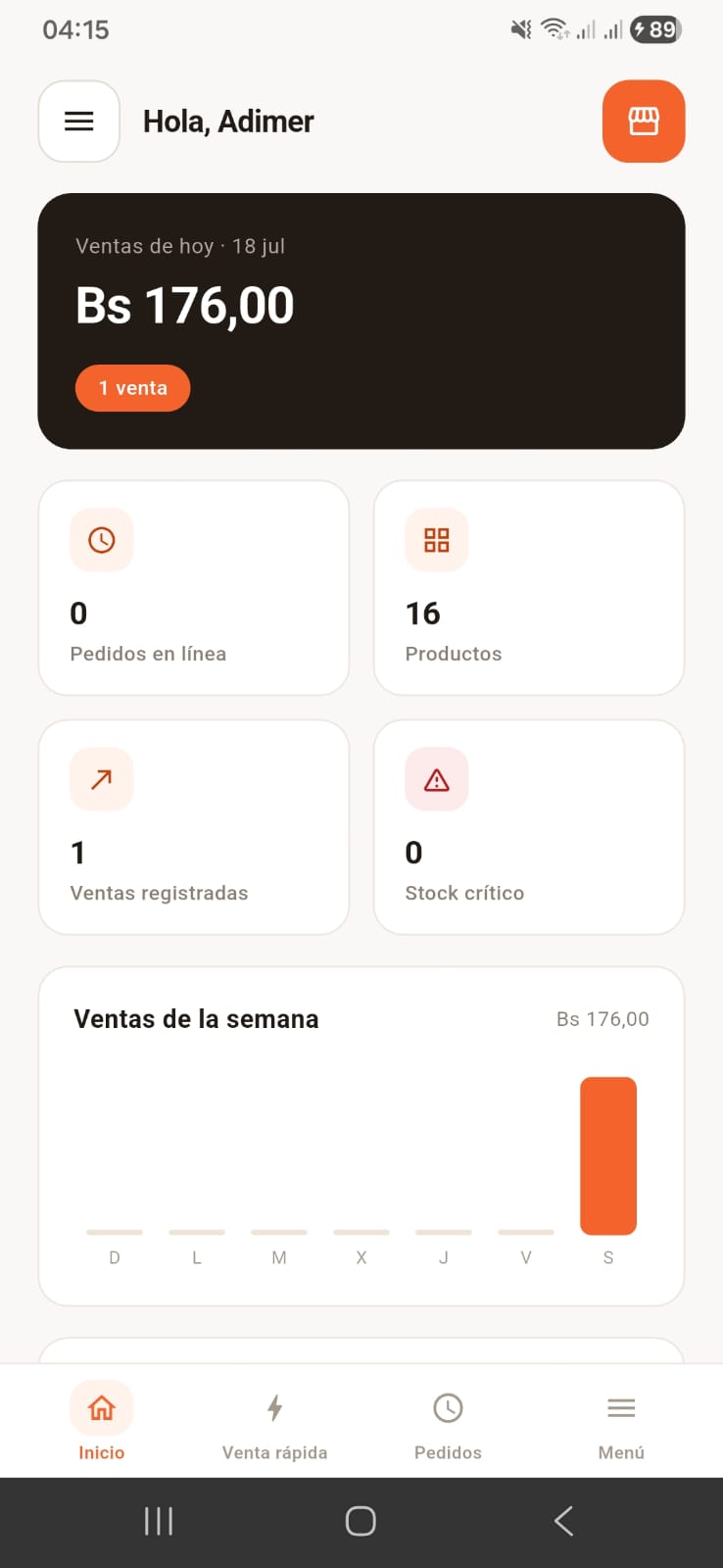 Dashboard de Mi Negocio