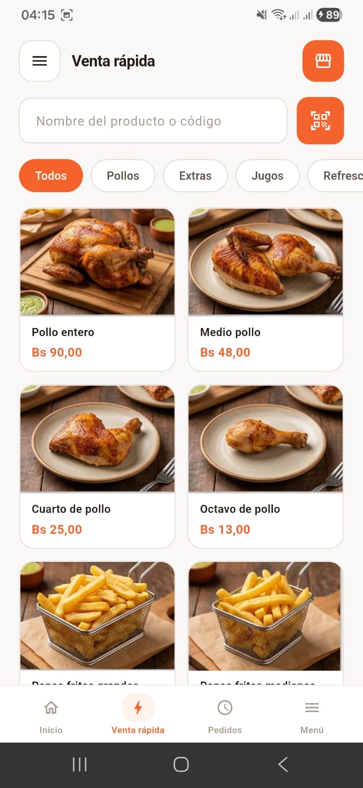 Venta rápida (POS)